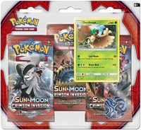 Crimson Invasion 3 Pack Blister Decidueye