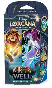 Disney Lorcana Whispers in the Well Starter Deck Amber and Emerald