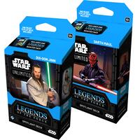 Legends of the Force Spotlight Deck Pair Qui Gon Jinn and Darth Maul