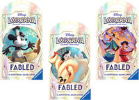 Disney Lorcana Fabled Sleeved Booster Pack Art Bundle Set of 3