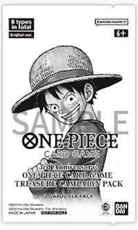 3rd Anniversary One Piece Card Game Treasure Campaign Pack