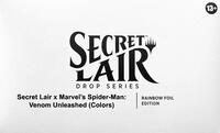 Secret Lair Drop Secret Lair x Marvels Spider Man Venom Unleashed Colors Rainbow Foil Edition