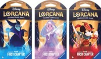 Disney Lorcana The First Chapter Sleeved Booster Pack Art Bundle Set of 3