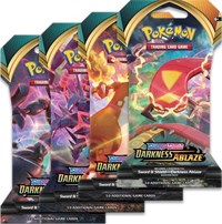 Darkness Ablaze Sleeved Booster Pack Art Bundle Set of 4