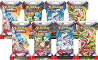 Scarlet and Violet Sleeved Booster Pack Bundle Set of 8
