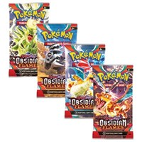 Obsidian Flames Booster Pack Art Bundle Set of 4