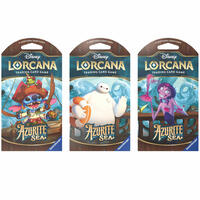 Disney Lorcana Azurite Sea Sleeved Booster Pack Art Bundle Set of 3