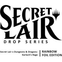 Secret Lair Drop Secret Lair x Dungeons and Dragons Karlachs Rage Rainbow Foil Edition