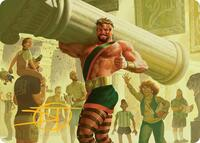 Hercules, Prince of Power Art Card (Gold-Stamped Signature)