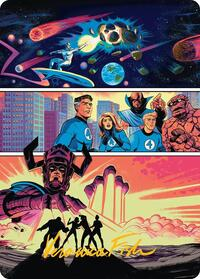 The Coming of Galactus Art Card (Gold-Stamped Signature)