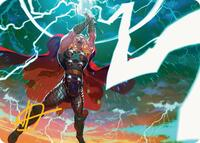 Lightning Strike Art Card (Gold-Stamped Signature)