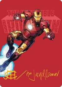 The Invincible Iron Man Art Card (Gold-Stamped Signature)