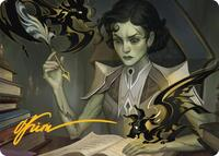Eternal Student Art Card (Gold-Stamped Signature)