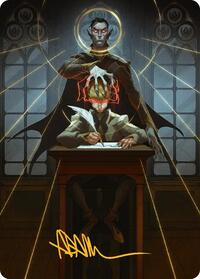 Vampiric Tutor Art Card (Gold-Stamped Signature)