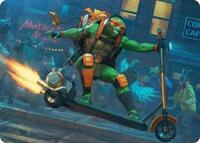 Michelangelo, On the Scene Art Card