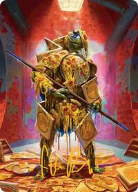 Commander's Plate Art Card (Gold-Stamped Signature)