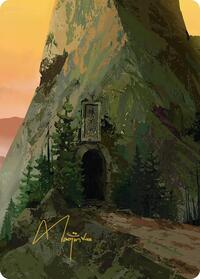 Mountain Art Card (Gold-Stamped Signature)