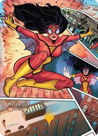 Spider-Woman, Stunning Savior Art Card (Gold-Stamped Planeswalker Symbol)