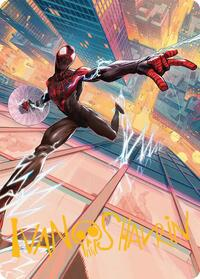 Ultimate Spider-Man Art Card (Gold-Stamped Signature)