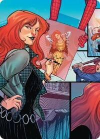 Mary Jane Watson Art Card