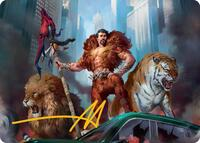 Kraven, Proud Predator Art Card (Gold-Stamped Signature)