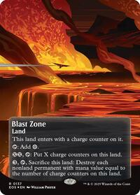 Blast Zone (0137) (Borderless) (Galaxy Foil)