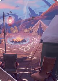 Chocobo Camp Scene Art Card