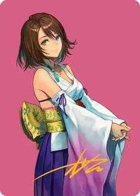 Yuna, Hope of Spira Art Card (Gold-Stamped Signature)