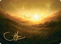 Plains Art Card (31/54) (Gold-Stamped Signature)