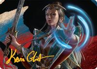 Narset, Jeskai Waymaster Art Card (44/54) (Gold-Stamped Signature)