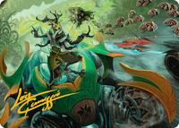 Aatchik, Emerald Radian Art Card (15/54) (Gold-Stamped Signature)