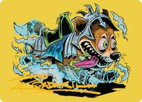 District Mascot Art Card (50/54) (Gold-Stamped Signature)