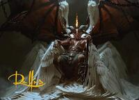Shilgengar, Sire of Famine Art Card (Gold-Stamped Signature)