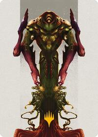 Kozilek, the Broken Reality Art Card (Gold-Stamped Planeswalker Symbol)