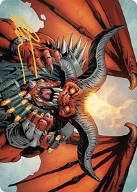 Rakdos, the Muscle Art Card (Gold-Stamped Signature)