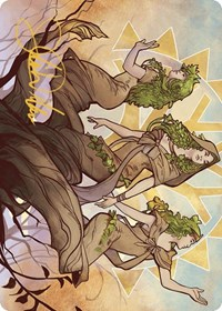 Trostani, Three Whispers Art Card (Gold-Stamped Signature)