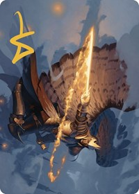 Aurelia's Vindicator Art Card (Gold-Stamped Signature)