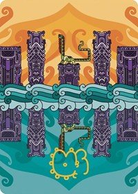 Echoing Deeps Art Card (Gold-Stamped Signature)