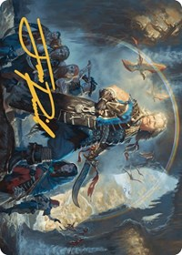 Admiral Brass, Unsinkable Art Card (Gold-Stamped Signature)