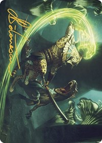 Contest of Claws Art Card (Gold-Stamped Signature)
