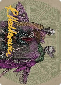 Throne of the Grim Captain Art Card (Gold-Stamped Signature)