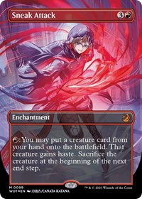 Sneak Attack (Anime Borderless) (Confetti Foil)