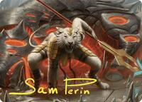 Sunspear Shikari Art Card (Gold-Stamped Signature)