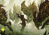 Ezuri's Predation Art Card (Gold-Stamped)