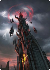 Barad-dur Art Card (Gold-Stamped Signature)