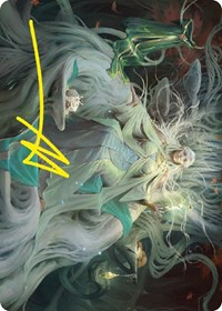 Galadriel, Gift-Giver Art Card (Gold-Stamped Signature)