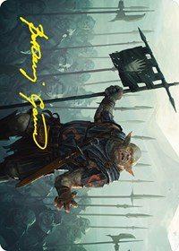 Ugluk of the White Hand Art Card (Gold-Stamped Signature)