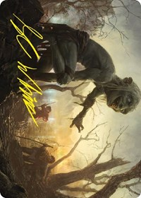 Smeagol, Helpful Guide Art Card (Gold-Stamped Signature)