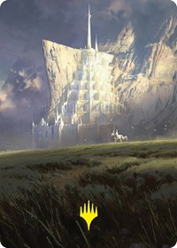 Minas Tirith Art Card (Gold-Stamped Signature)