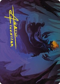 Sauron, the Necromancer Art Card (Gold-Stamped Signature)
